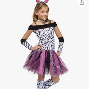 Girls zebra costume size 4-6